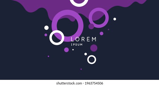 Fondo geométrico de arte abstracto moderno con un estilo plano y minimalista. Afiche vectorial con elementos para el diseño. Plantilla para redes sociales
