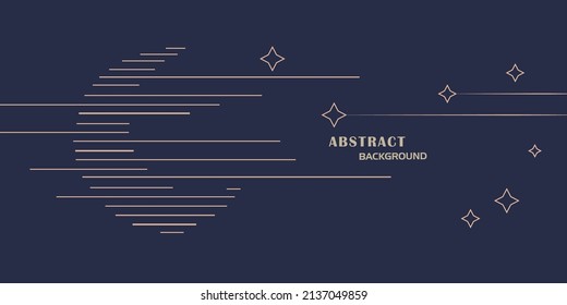 Trendy abstract art geometric background with flat, minimalistic style. Vector poster with elements for design - EPS 10