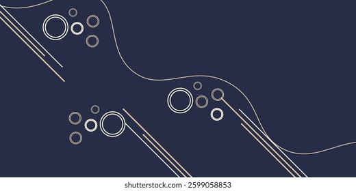 Trendy abstract art geometric background with flat, minimalistic style. Vector poster with elements for design.