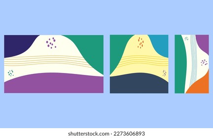 trendy abstract art template vector illustration, with a natural themed, perfect for advertising, social media, banner background needs.