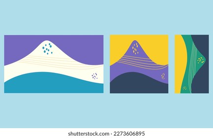 trendy abstract art template vector illustration, with a natural themed, perfect for advertising, social media, banner background needs.