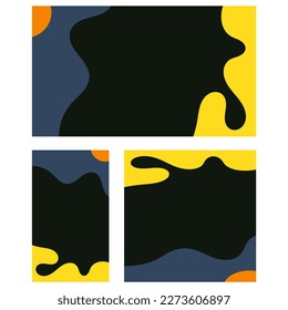 trendy abstract art template vector illustration, with a natural themed, perfect for advertising, social media, banner background needs.