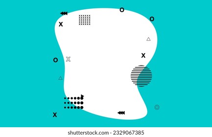 ilustración vectorial de plantilla de arte abstracto de moda, con un tema moderno, perfecto para publicidad, medios sociales, necesidades de fondo de banner.