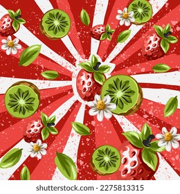 Trendy abstract art templates with floral and geometric elements. Suitable for social media posts, mobile apps, banners design and web internet ads. Vector fashion backgrounds.