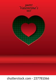 Trendy abstract background with 3d hearts