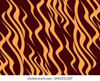 Trendy abstract for background. Animal Print. Seamless vector background. Tiger stripes pattern, animal skin, unique background. Seamless wild animal skin pattern. Wooden slats.