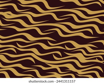 Trendy abstract for background. Animal Print. Seamless vector background. Tiger stripes pattern, animal skin, unique background. Seamless wild animal skin pattern. Wooden slats.