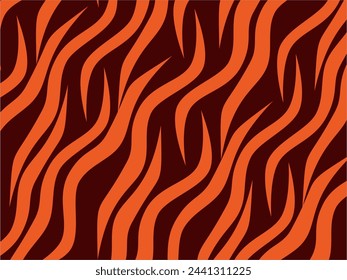 Trendy abstract for background. Animal Print. Seamless vector background. Tiger stripes pattern, animal skin, unique background. Seamless wild animal skin pattern. Wooden slats.