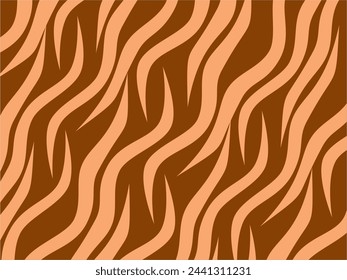 Trendy abstract for background. Animal Print. Seamless vector background. Tiger stripes pattern, animal skin, unique background. Seamless wild animal skin pattern. Wooden slats.