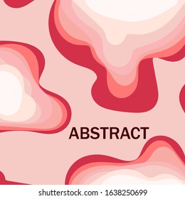 Trendy abstract background or card templates in modern colors, vector illustration in popular art style