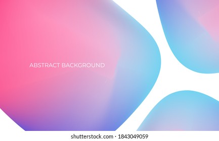 Trendy abstract background with colorful gradient shapes. 