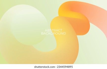 Trendy abstract background with colorful gradient fluid wave. 3d flow shape art design