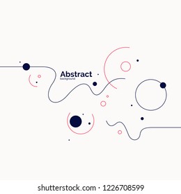 Trendy abstract background. Composition of amorphous forms. Vector illustration