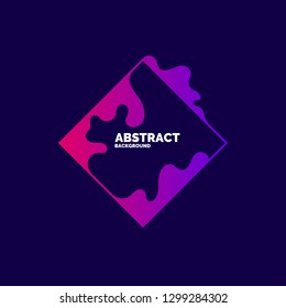 Trendy abstract background. Composition of amorphous forms. Vector illustration