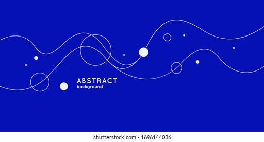 Trendy abstract background. Composition of amorphous and geometric forms. Vector illustration