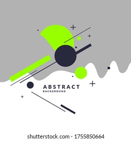 Trendy abstract background. Composition of amorphous forms. Vector illustration