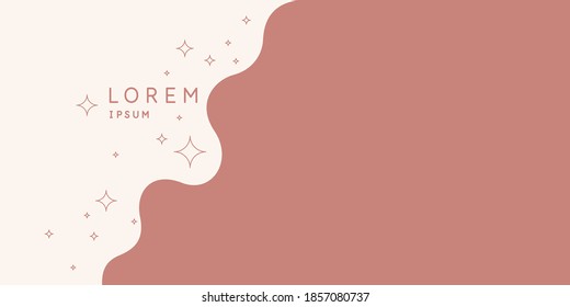 Trendy abstract background. Composition of amorphous forms and lines. Vector illustration