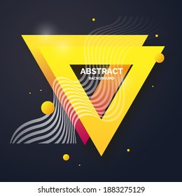 Trendy abstract background. Composition of amorphous forms. Vector illustration
