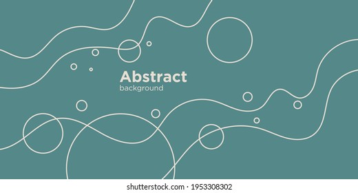 Trendy abstract background. Composition of amorphous and geometric forms. Vector illustration