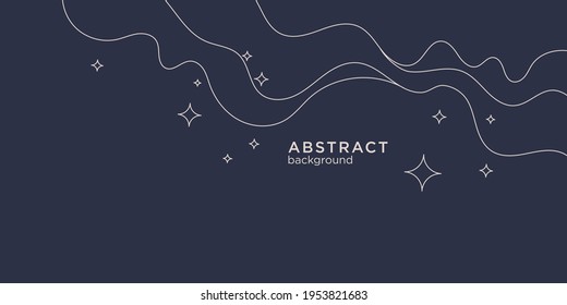 Trendy abstract background. Composition of amorphous and geometric forms. Vector illustration