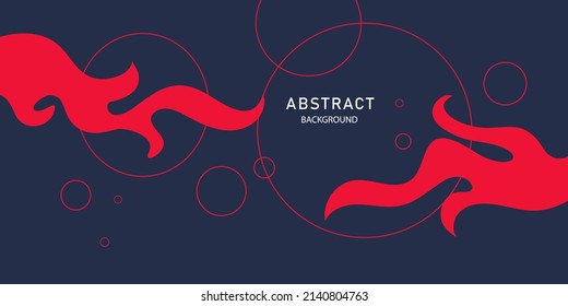 Trendy abstract background. Composition of amorphous forms and lines. Vector illustration- EPS 10