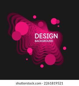 Trendy abstract background. Composition forms. Modern vector illustration