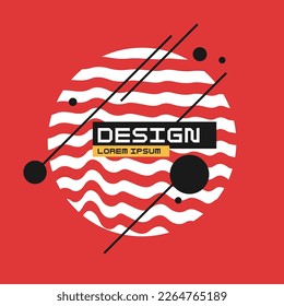 Trendy abstract background. Composition forms. Modern vector illustration