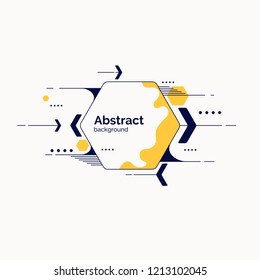 Trendy abstract background. Composition of geometric shapes and splash. Vector illustration Trendy abstract background. Composition of geometric shapes and splash. Vector illustration