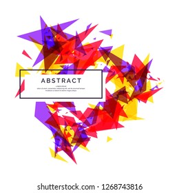 Trendy abstract background. Composition of geometric shapes. Vector illustration