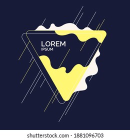 Fondo abstracto de moda. Composición de formas geométricas y salpicaduras. Ilustración del vector