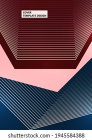 Trendy abstract background. Composition of geometric shapes and lines. Vector illustration