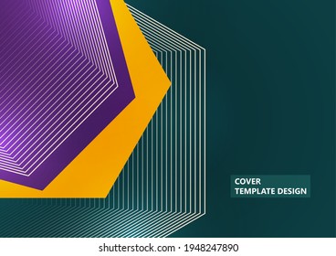 Fondo abstracto de moda. Composición de formas y líneas geométricas. Ilustración del vector