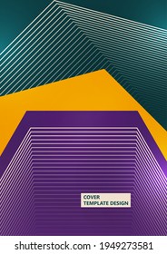 Fondo abstracto de moda. Composición de formas y líneas geométricas. Ilustración del vector