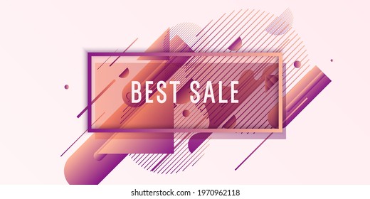 Trendy abstract background. Composition of geometric shapes. Vector illustration