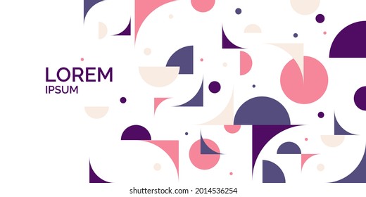 Trendy abstract background. Composition of geometric forms. Modern vector illustration