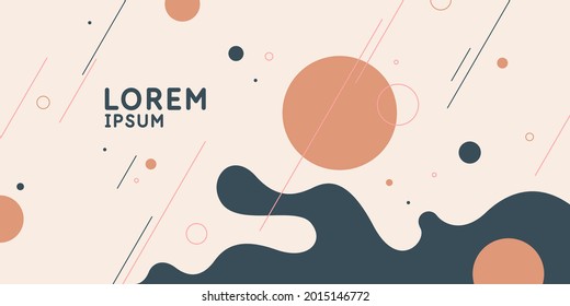 Trendy abstract background. Composition of geometric forms. Modern vector illustration