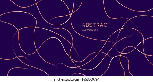 Trendy abstract background. Composition of lines. Vector illustration