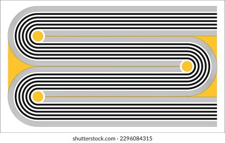 Trendy abstract background. Composition of round and lines on white background. corporate template for your business, abstract vector stock illustration