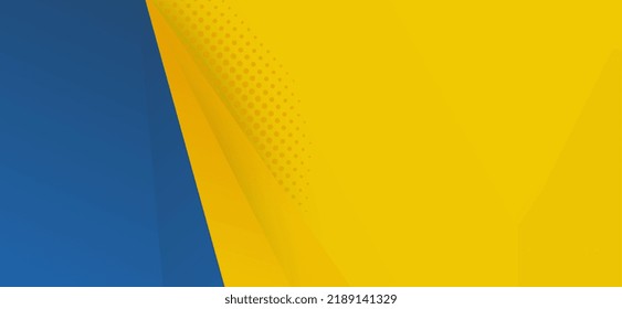 Trendy Abstract background design in vector. Yellow and blue hipster futuristic graphic. with Yellow background used in texture design, bright poster, banner yellow and blue background Vector