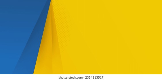 Un diseño de fondo a la moda de resumen en vector. Dibujo futurista amarillo y azul hipster. con fondo amarillo utilizado en el diseño de texturas, afiche brillante, fondo amarillo y azul banner