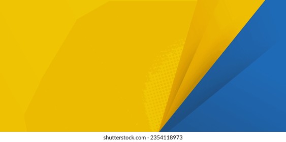 Un diseño de fondo a la moda Resumen con fondo amarillo utilizado en el diseño de texturas, afiche brillante, fondo amarillo y azul banner. 