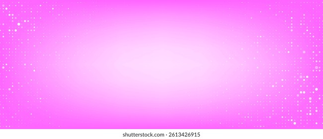 Trendy abstract background with digital circles. Futuristic geometric style with light pink color and glowing light effects. Modern halftone design. Great for banners, posters, presentation