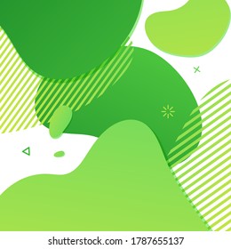 Fondo abstracto de moda. Color moderno dinámico alrededor de las formas y la línea. Papel mural abstracto degradado que fluye formas líquidas. Plantilla para el diseño de un volante, presentación. Vector.