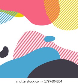 Trendy Abstract background. Dynamical modern color around forms and line. Gradient abstract wallpaper  flowing liquid shapes. Template for design of a flyer, presentation. Vector.