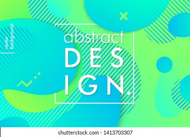 Trendy abstract background with flowing liquid shapes and geometric elements.Gradient fluid shapes.Abstract template perfect for prints,flyers,banners,presentations,covers,landing pages and more.