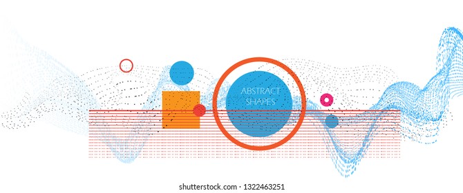 Trendy abstract background. Geometric science or technology pattern. Graphic design