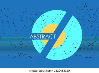 Trendy abstract background. Geometric science or technology pattern. Graphic design
