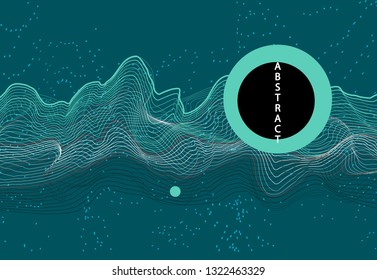 Trendy abstract background. Geometric science or technology pattern. Graphic design