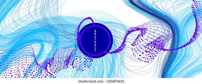 Trendy abstract background. Geometric science or technology pattern. Graphic design