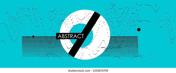 Trendy abstract background. Geometric science or technology pattern. Graphic design